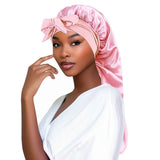 Women's Long Tail Satin Sleep Bonnet | Braids & Locs Night Cap