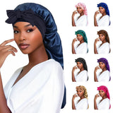 Women's Long Tail Satin Sleep Bonnet | Braids & Locs Night Cap
