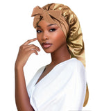Women's Long Tail Satin Sleep Bonnet | Braids & Locs Night Cap