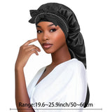 Women's Long Tail Satin Sleep Bonnet | Braids & Locs Night Cap